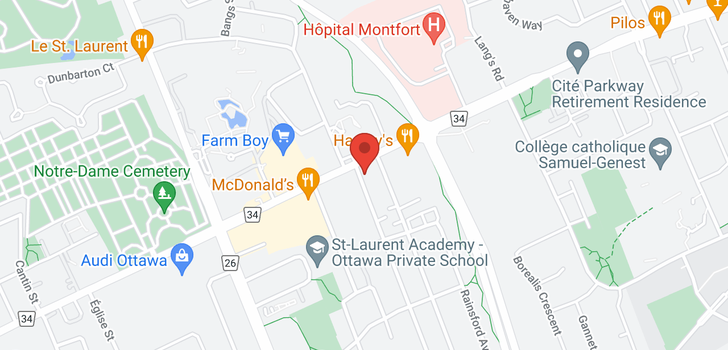 map of 630 MONTREAL ROAD